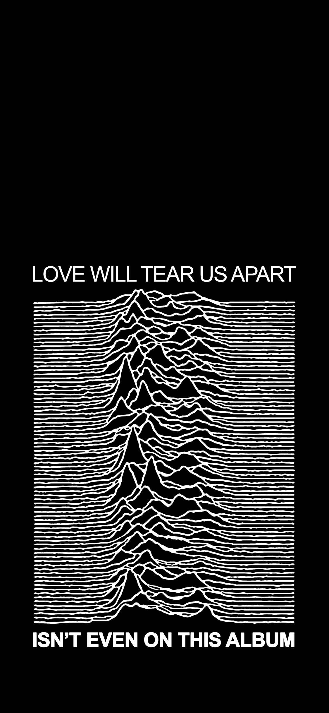 phone wallpaper displaying unknown pleasures insight