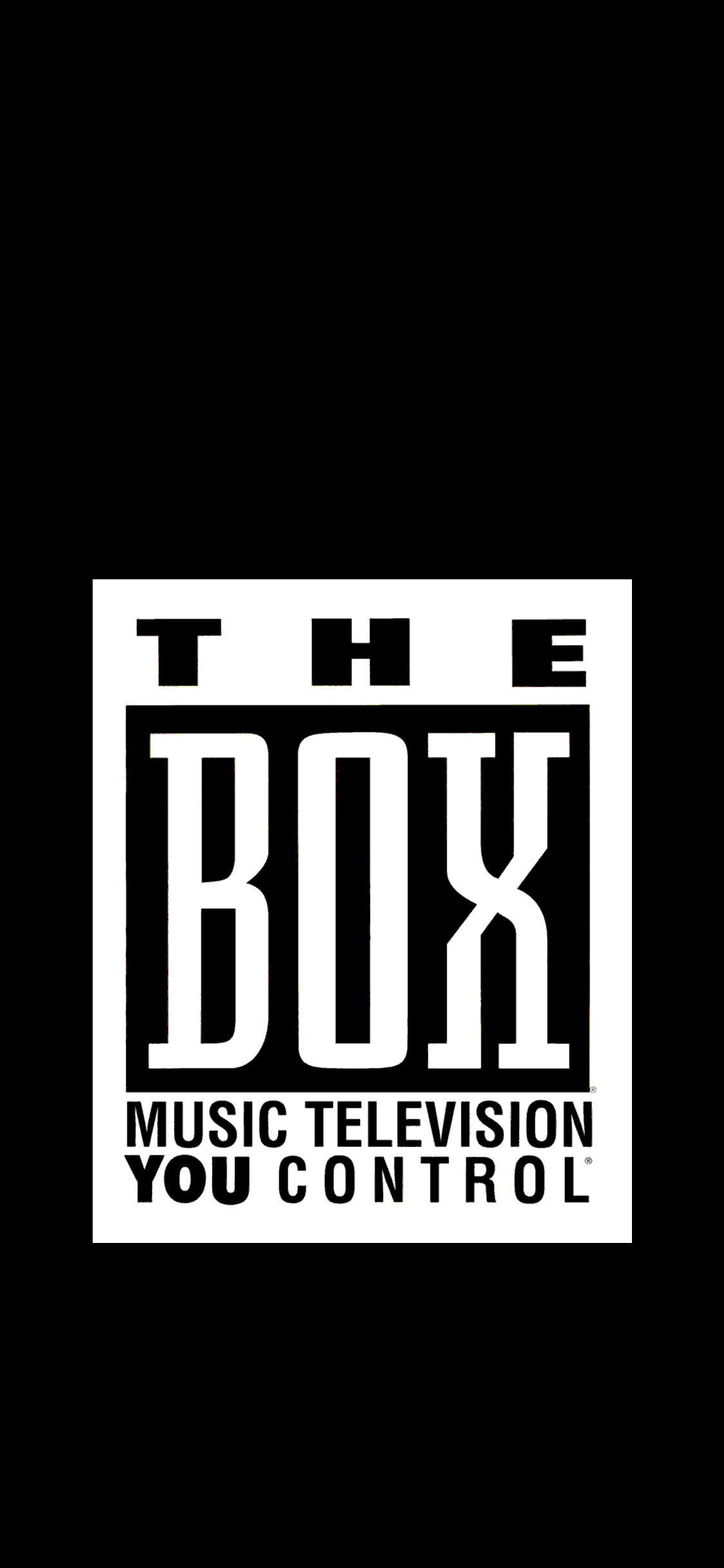 phone wallpaper displaying tv channel // the box