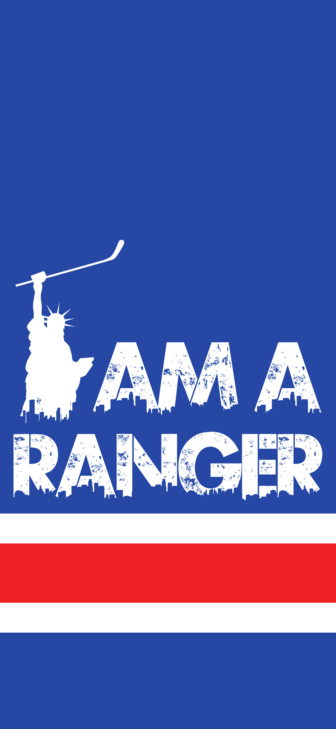 phone wallpaper displaying NYR // i am a ranger