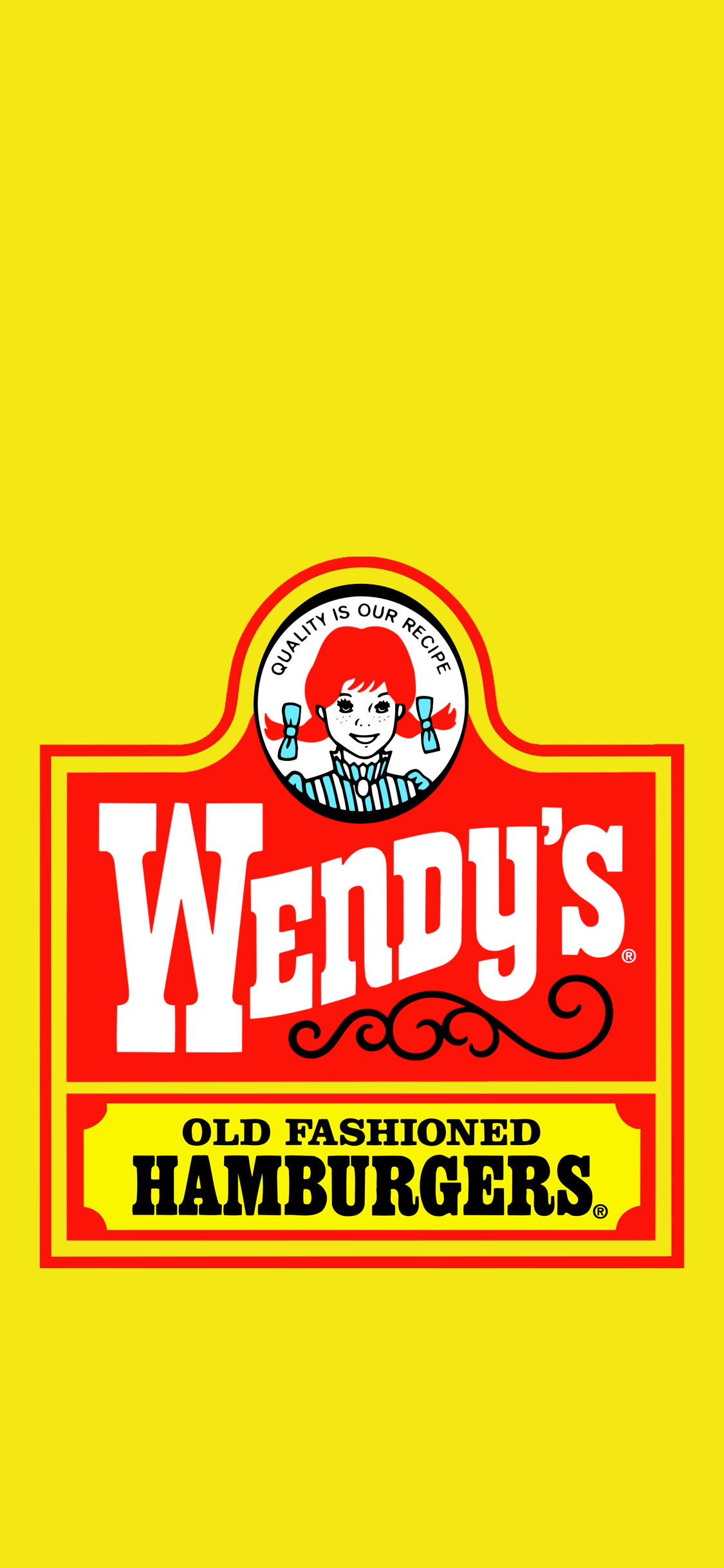 phone wallpaper displaying wendy's // retro soda cup