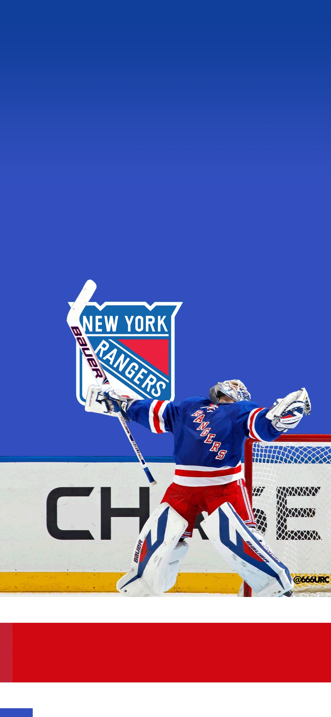 phone wallpaper displaying NYR // lundqvist (hank's ECSF win over the caps)