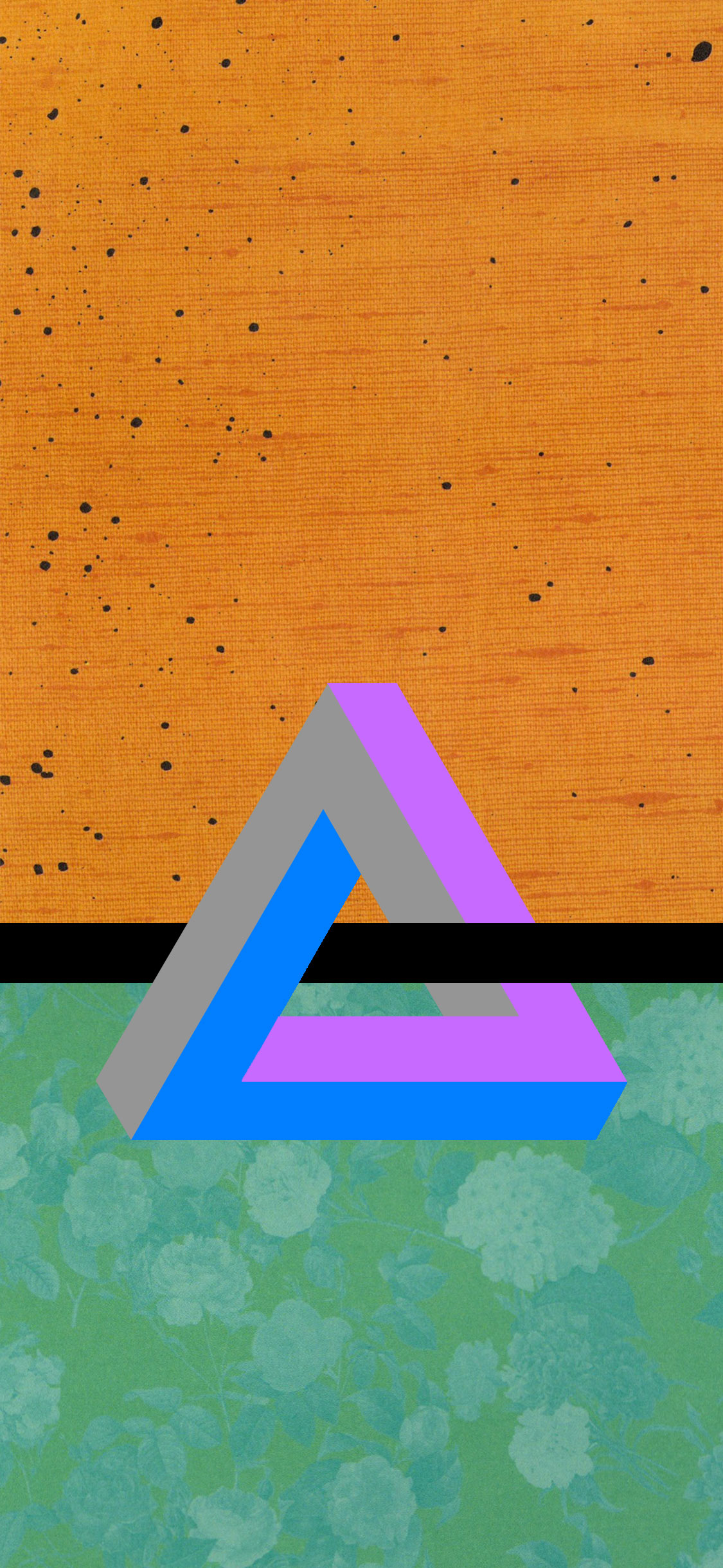 phone wallpaper displaying penrose triangle // j.leigh