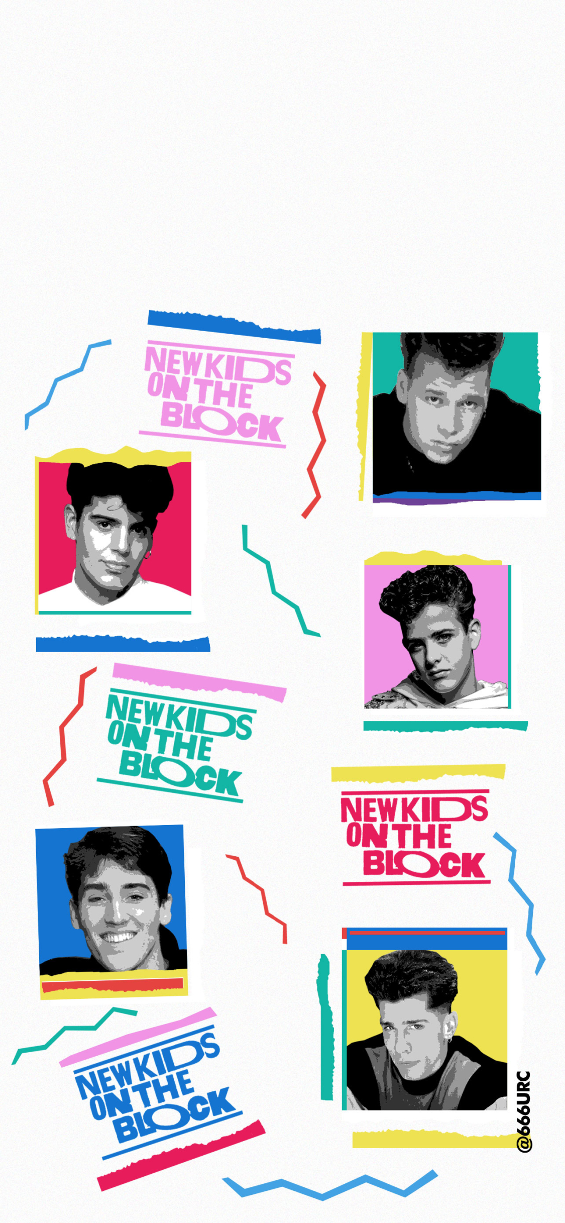 phone wallpaper displaying new kids on the block // sheets
